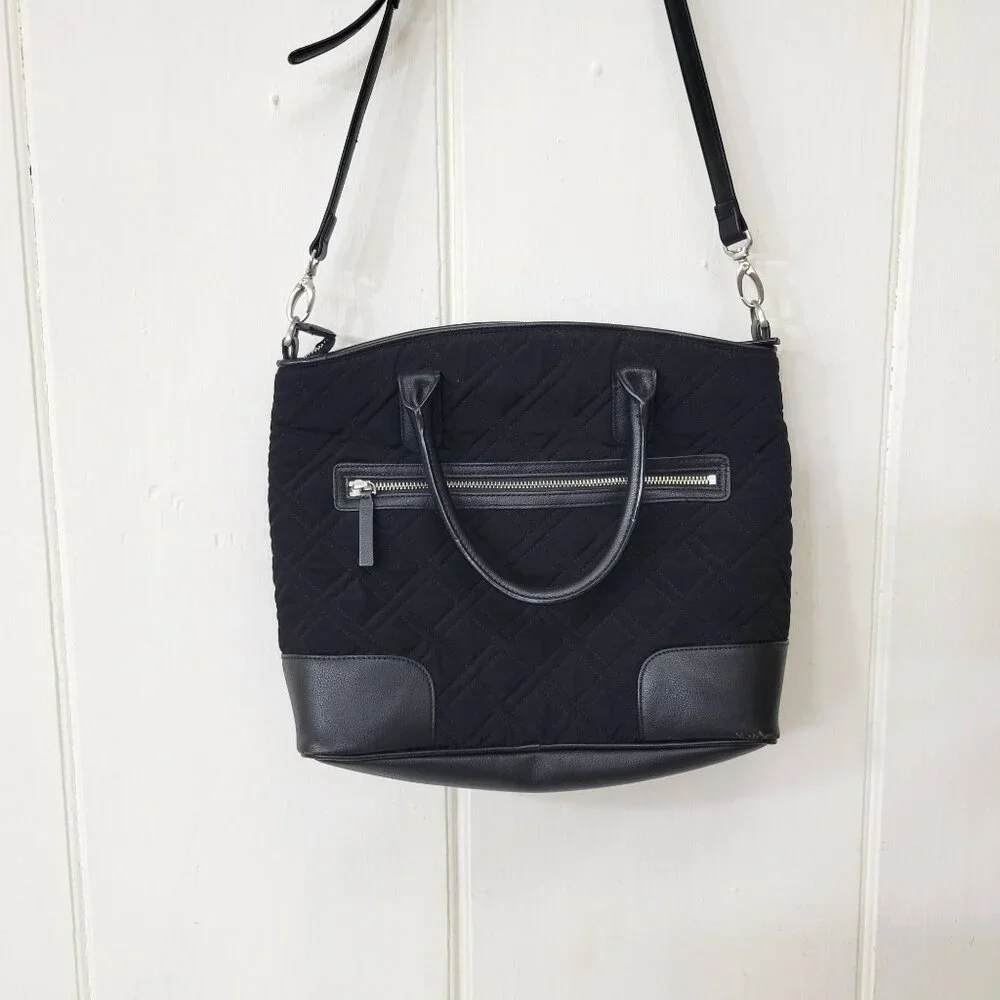 Vera Bradley Black Quilted Purse - Picture 3 of 7